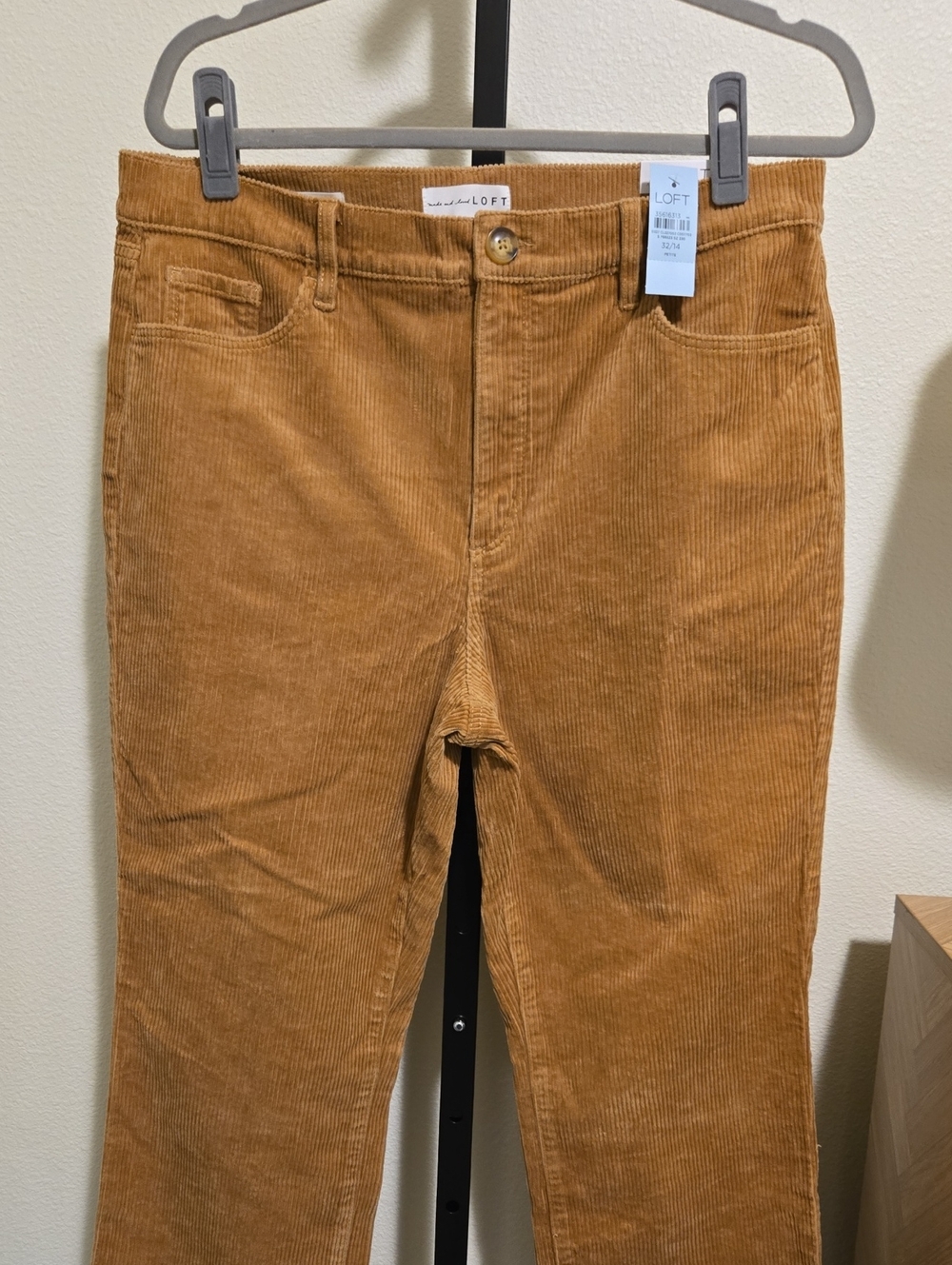 LOFT Petite The Straight Corduroy Pants NWT